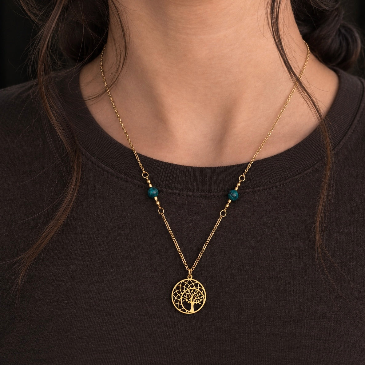 #15: Mandala Tree & Blue Tiger Eye