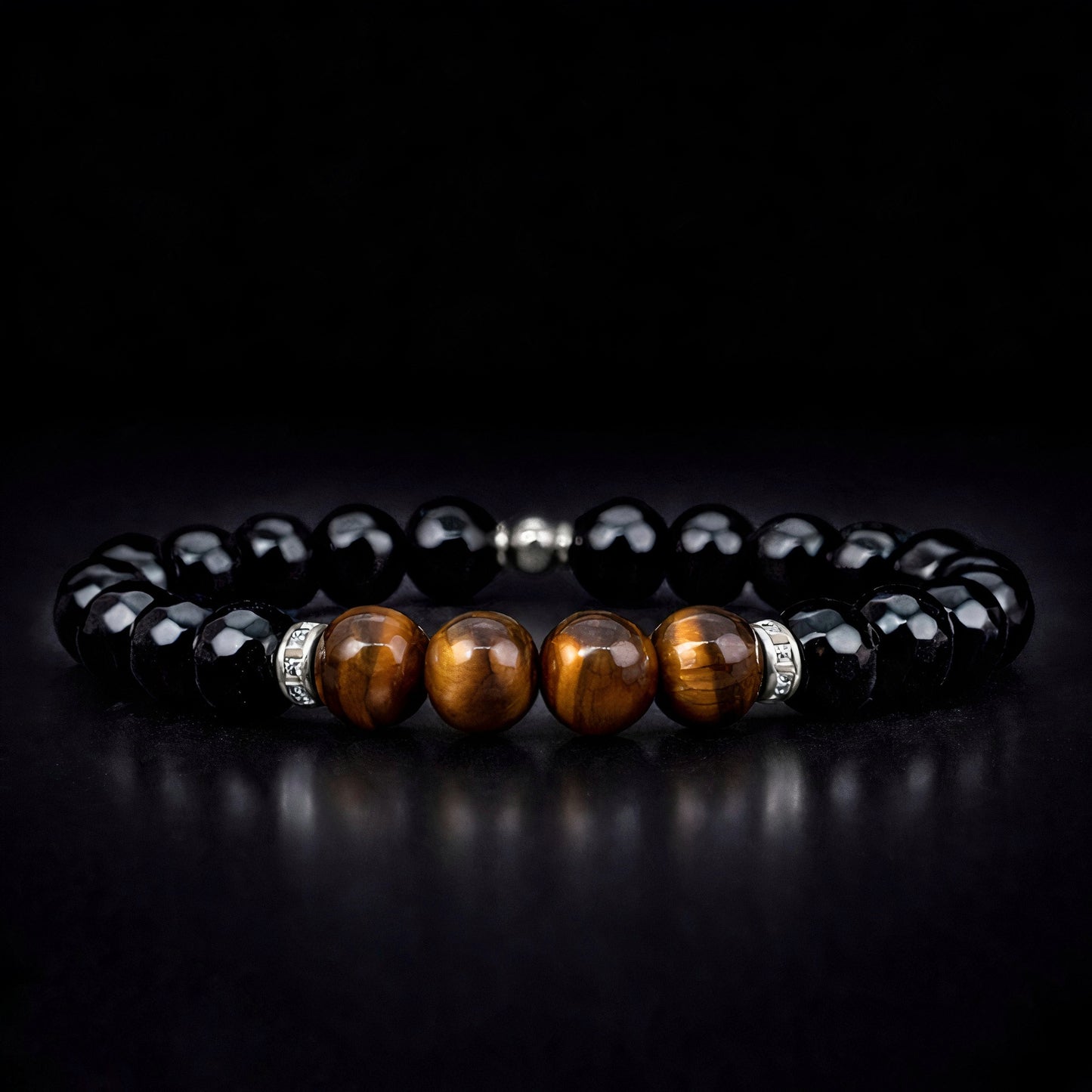 Regis Tigris: Tiger Eye & Pure Black Onyx عين النمر و عقيق اسود
