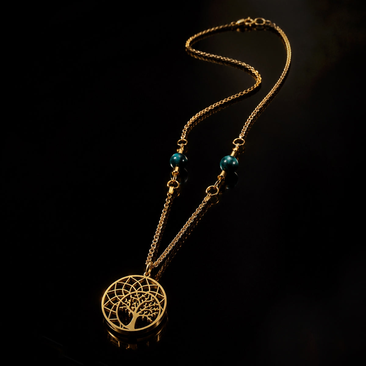 #15: Mandala Tree & Blue Tiger Eye