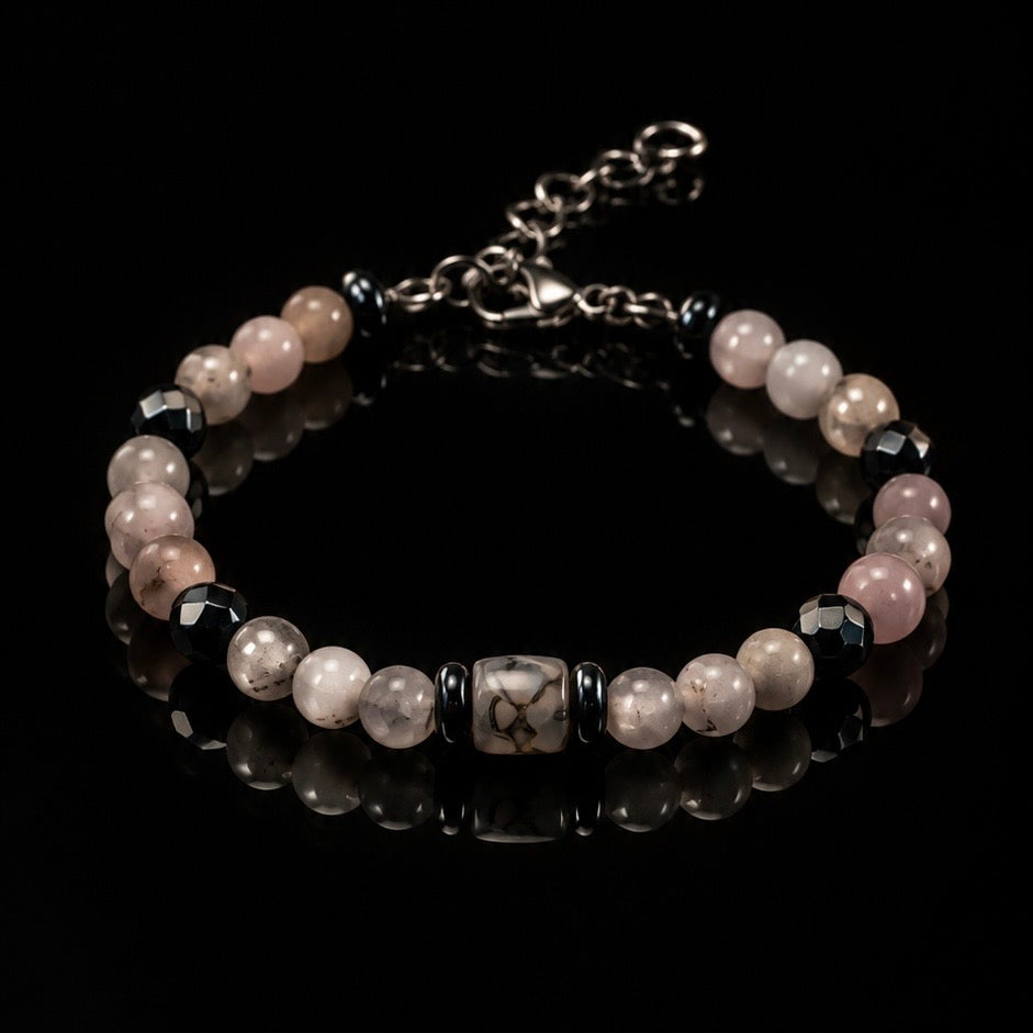 #04: Grey Agate & Milky Quartz