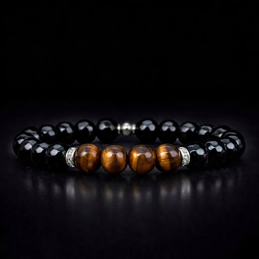 Regis Tigris: Tiger Eye & Pure Black Onyx عين النمر و عقيق اسود