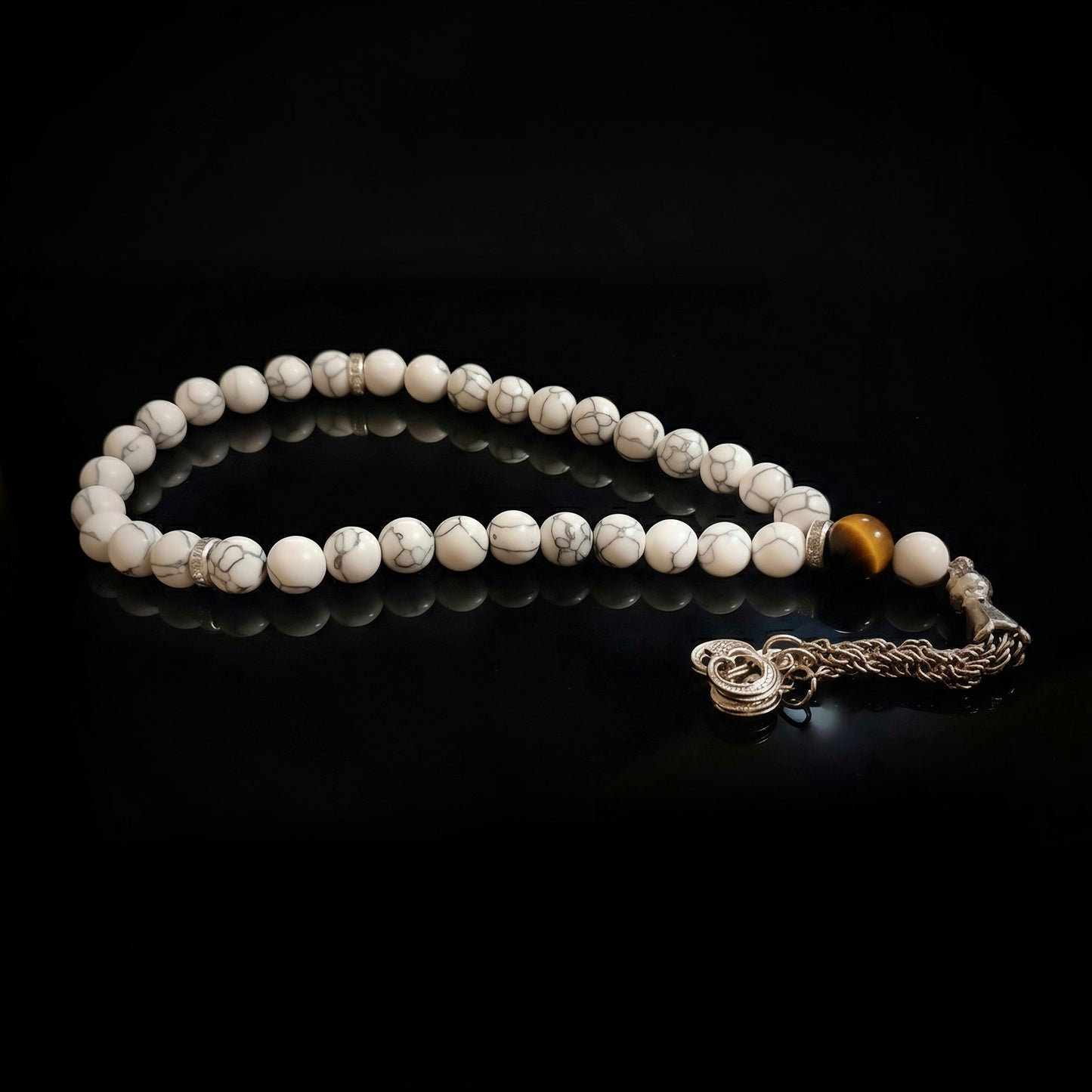 #04: Wahj - White Fairouz & Tiger Eye - سبحة وَهَج: فيروز أبيض و عين النمر