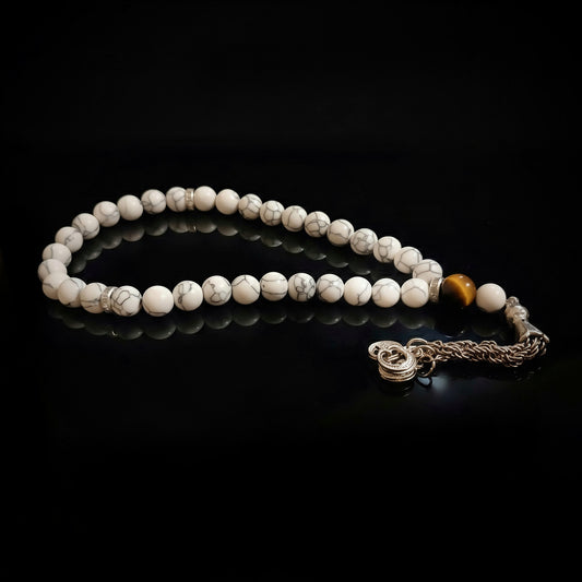 #04: Wahj - White Fairouz & Tiger Eye - سبحة وَهَج: فيروز أبيض و عين النمر