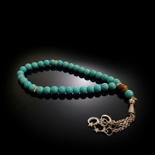 #05: Rawḥ - Turquoise Fairouz & Tiger Eye. سبحة رُوحٌ: فيروز و عين النمر